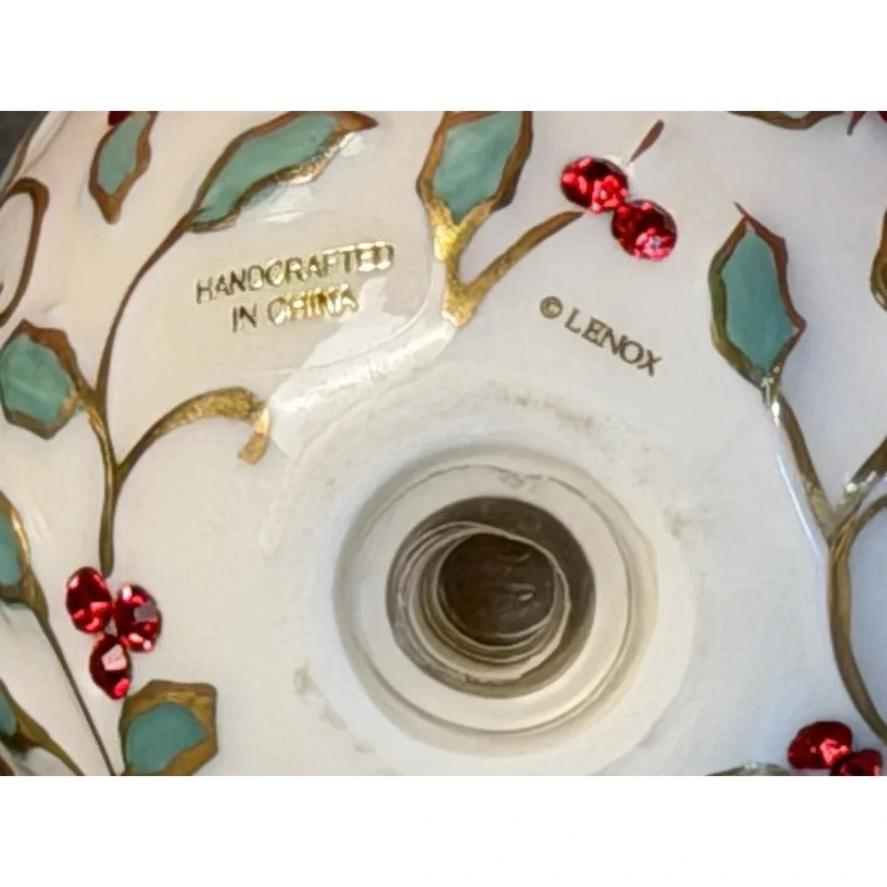 Lenox Christmas Bulb Salt & Pepper Shaker Set. Each Are  3